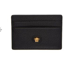 NEW Versace Medusa Black Card Holder